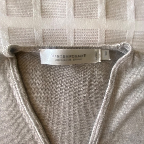 Minx color (grey/brown) Cardigan Contemporaine from Simons Excellent condition - Picture 4 of 13